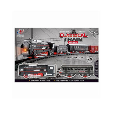 Battery Electric Kids Rail Train Set with Light and Music