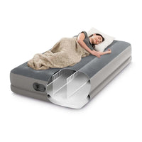 (NET) Intex Twin Dura-beam Prestige Airbed With Fastfill Usb Pump