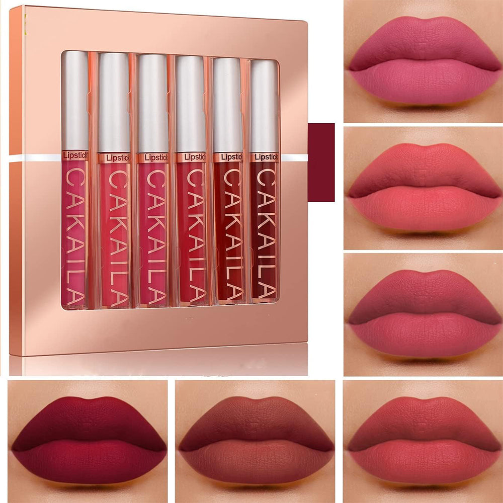 (NET)Matte Lipstick Set 6 Pcs