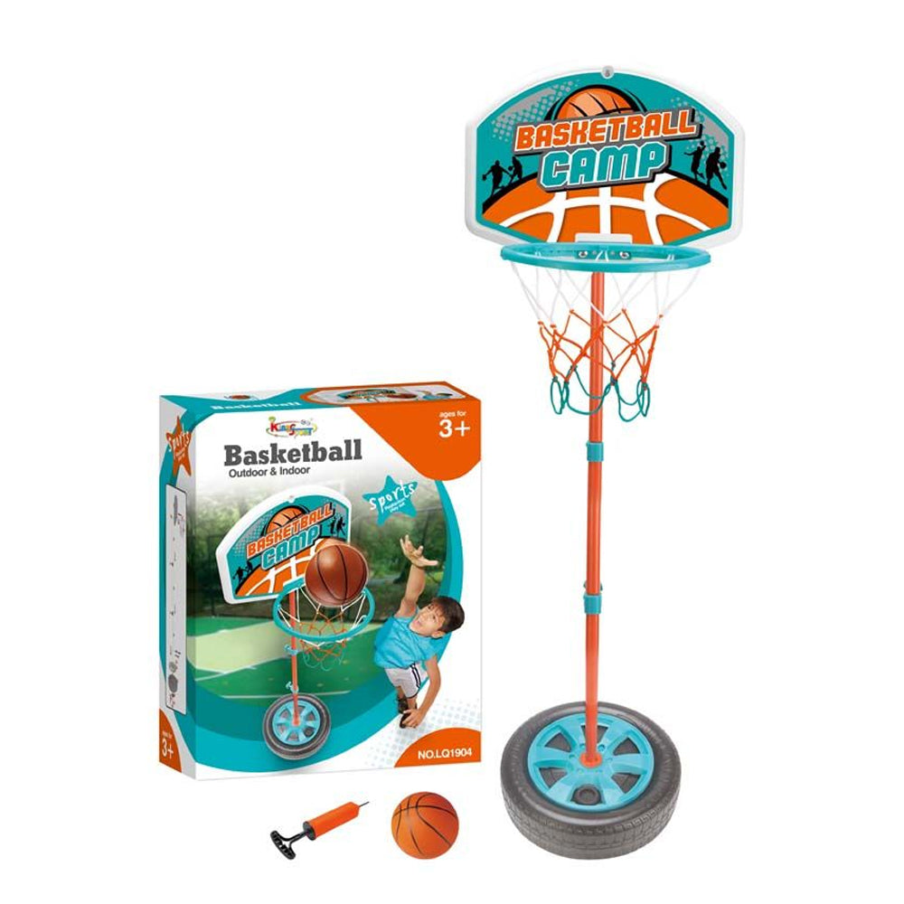 Foldable Adjustable Basketball Hoop Set for Kids
