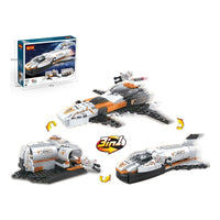 3-in-1 Spaceship Educational Construction Building Block Toy for Kids