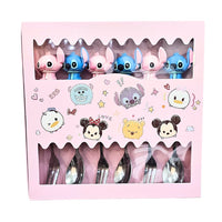 Silver Stitch Spoon And Fork Set 6 Pcs