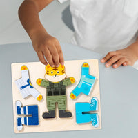 Wooden Dress-up Puzzle Set - Change Clothes Games for Kids
