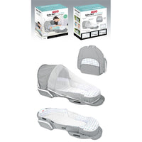(Net) Portable Infant Sleeper with Music and Light Travel Bag Baby Bed with Net