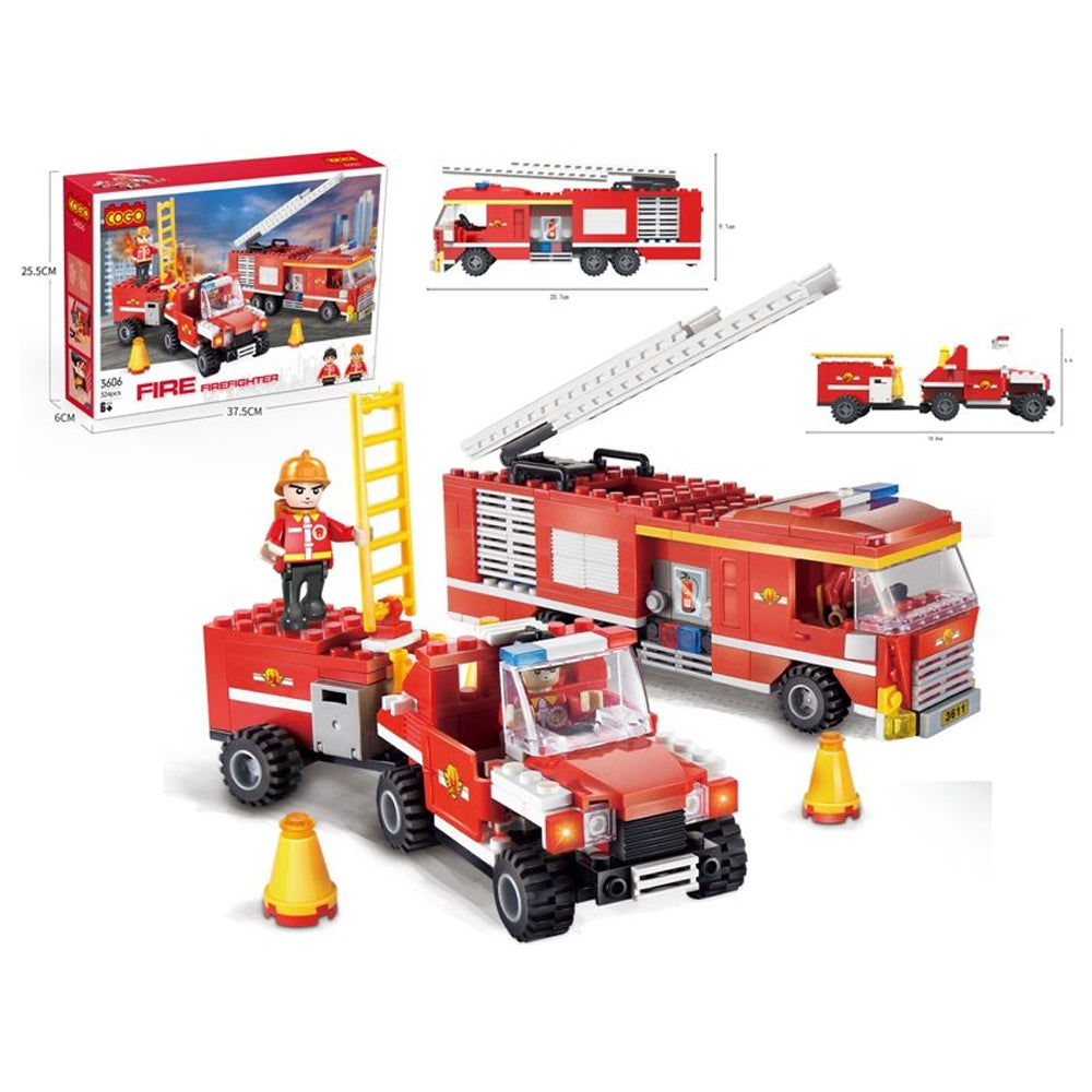 Fire Rescue Building Blocks Set