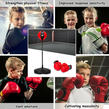King Sports Freestanding Punching Bag With Gloves