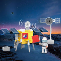 Kids Space Build Bricks Toy - Satellite Landing on Moon