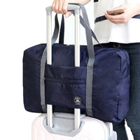 (net) New Nylon Foldable Travel Bag Unisex Large Capacity Luggage Bag