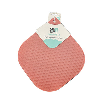 (net) Square Insulation Pad Silicone Placemat Heat Resistant Foldable Anti Slip Silicone Hot Mat 2pcs