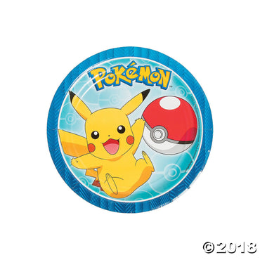Pokemon Birthday Decorations Pikachu Party Decor Paper Plate 10 Pcs  / 623544