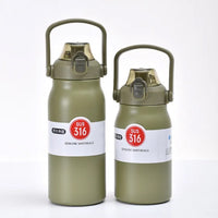 (Net) 1000ML Vacuum Insulated Stainless Steel Sports Water Bottle / 061885