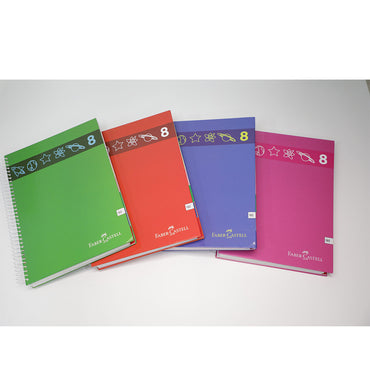 (NET)Faber-Castell Univ.5 Subjt. A5 Spiral 192sh 70g Sqrd.