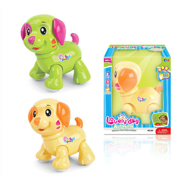 (Net) Interactive Musical LED Dog Toy for Babies - Ages 18 Months and Up