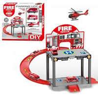 Fire Station Parking Garage Playset