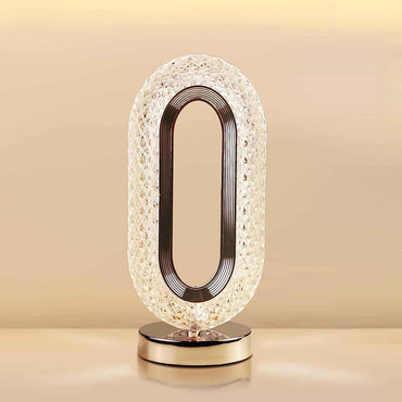 USB Oval Crystal Stand Night Lamp