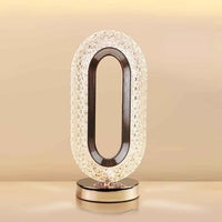 (net) USB Oval Crystal Stand Night Lamp
