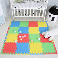 (Net) Eva Foam Interlocking Floor Mats Puzzle 4 Pcs