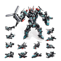 12-in-1 Robot Transform Car Building Block Toy - Educational Learning