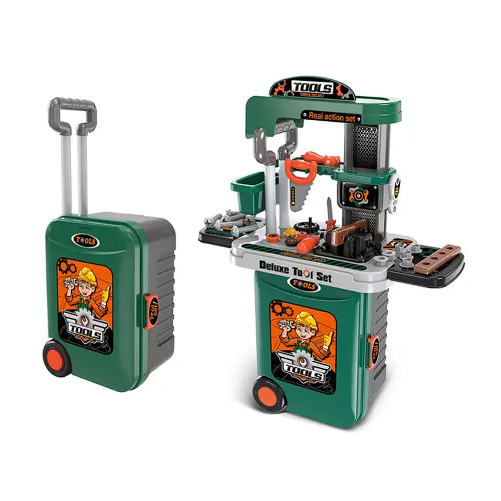 (Net) 3-in-1 Deluxe Repairman Toy Set - Pretend Play Tool for Children