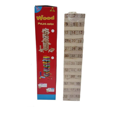 Jenga Color & Number Jumbo