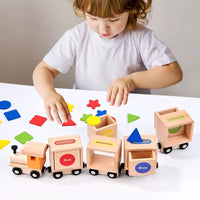 Wooden Magnetic Train Toy for Kids