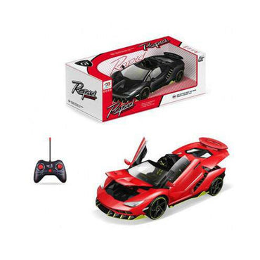 (Net) One Button Remote Control Kids Play Car - 1:14 Scale with Openable Doors
