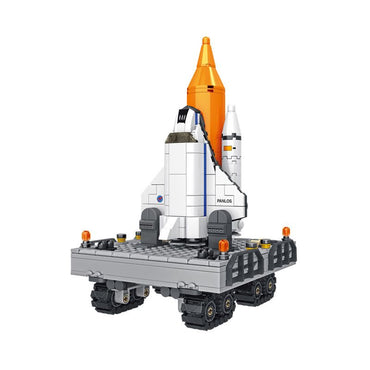 Plastic Building Blocks Space Shuttle - 493 PCS Aerospace Rocket Set for Kids