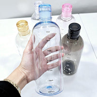Transparent With Time Scale Water Bottle Creative Plastic Drink Cup 750ml / 22FK221 / 110018