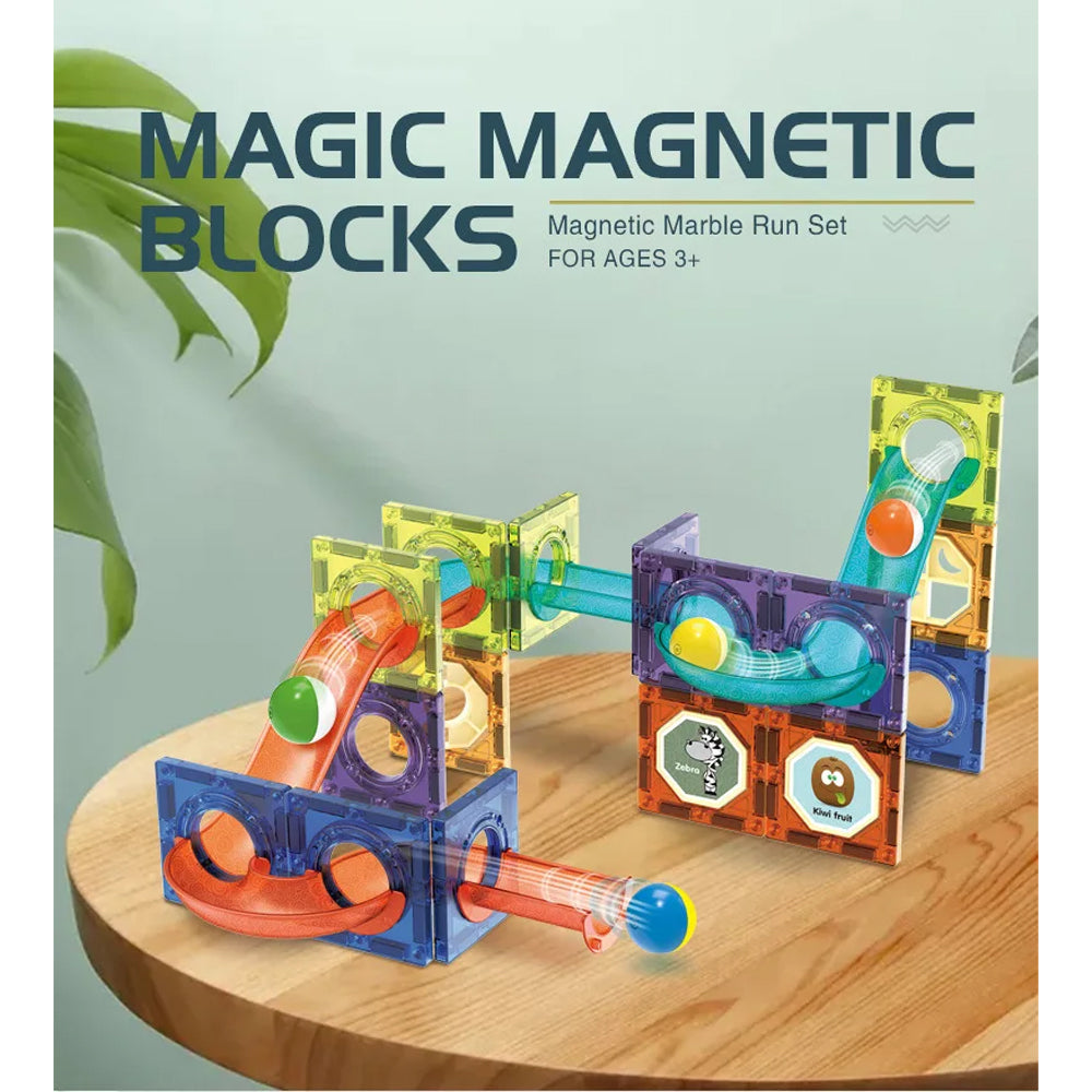 Tempo Toys 40 PCS LED Light Magnetic Building Blocks - Educational STEM Toy Set