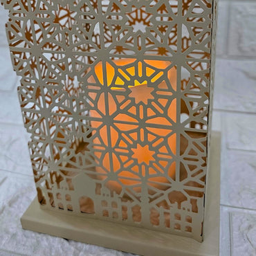 (Net) Ramadan Lantern Decoration With Light And Music