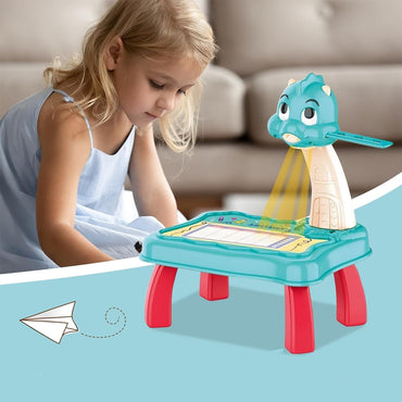 Kids LED Projection Drawing Table - Dinosaur Sketcher Set