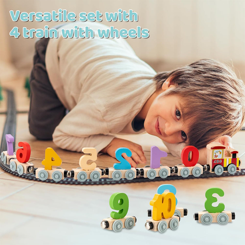 Wooden Digital Train Toy For Children