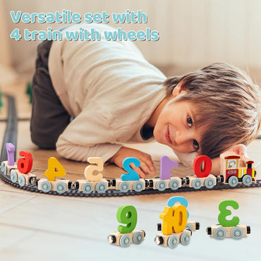 Wooden Digital Train Toy For Children