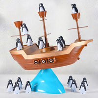 Balance Penguin Pirate Boat