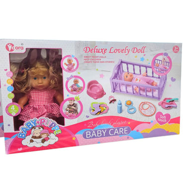 9 Inch Baby Doll Set With 4 Sounds