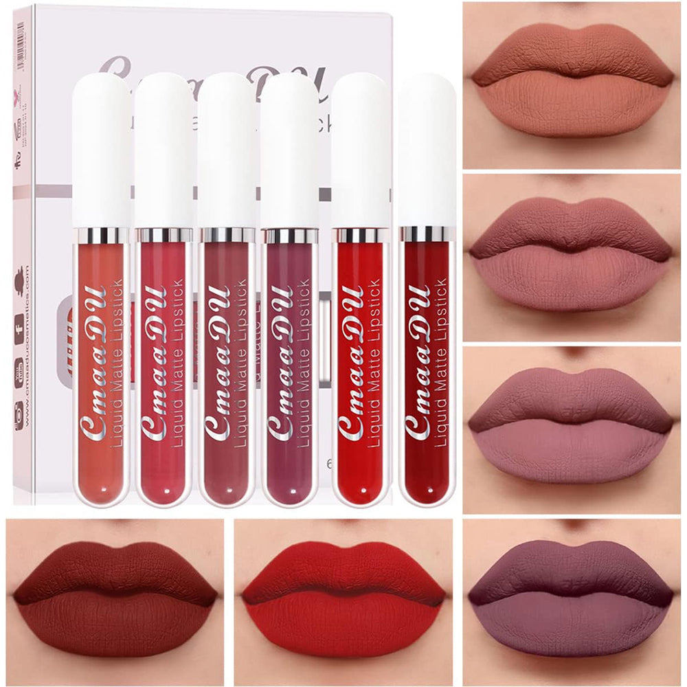 (NET) 6pcs  Matte Liquid Lipstick