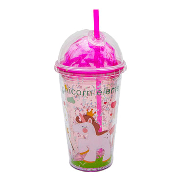 Plexi Unicorn Cup With Straw / KN-7