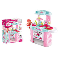 (Net) Deluxe Kitchen Playset with Nursery - Where Caring Meets Culinary Adventures
