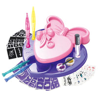 Tattoo Set With Pen Stickers Pretend Play Makeup Fashion Beauty Kit Washable Glitter