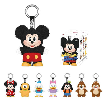 (Net) Mickey Mouse Family Cute Together Keychain Blind Box