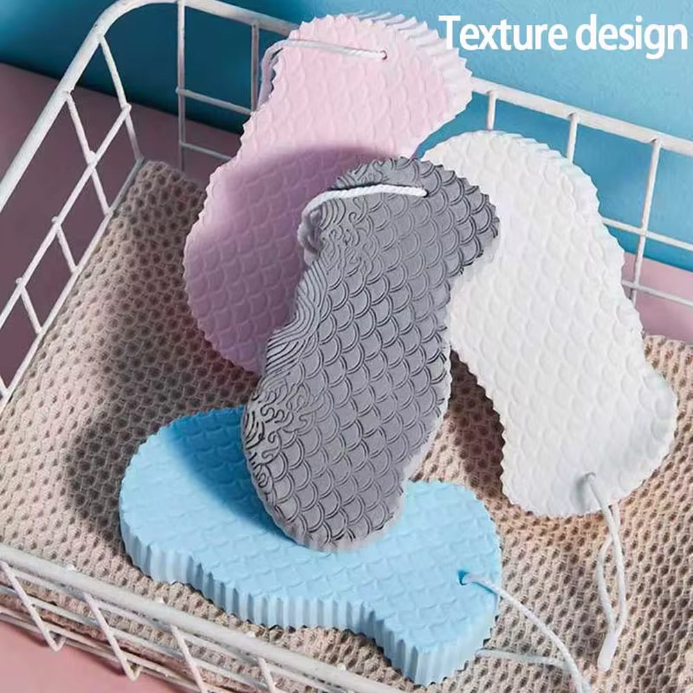 (NET) White Ultra Soft Bath Body Shower Sponge