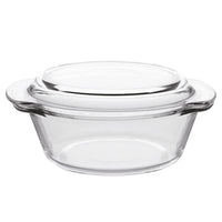 Red Cherry Borosilicate Glass Bowl Transparent - 0.7L  / AH19062 / 4544