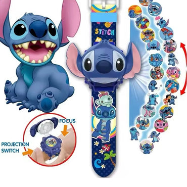 (net) Stitch Projection Digital Watch Time