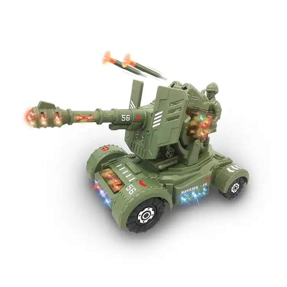 Electric Battle Tank Car - Educational Military Toy Vehicle for Kids