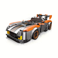 Asphalt Car Racing DIY Building Brick Toy