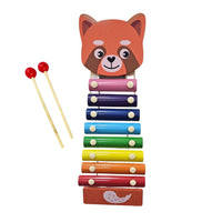Toy Xylophone 8 Tones With Animal Figures