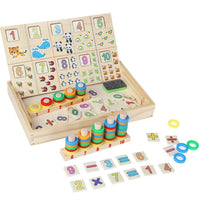 Wooden Donuts Number Crunching With Numbers And Animals