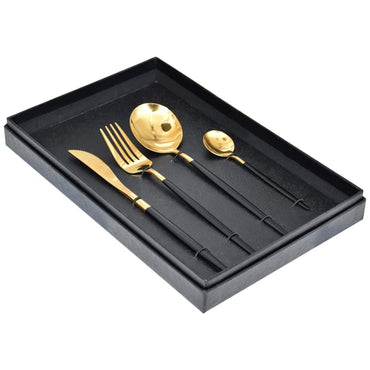 (Net) Western Tableware Stainless Steel Gift Set 4 pcs