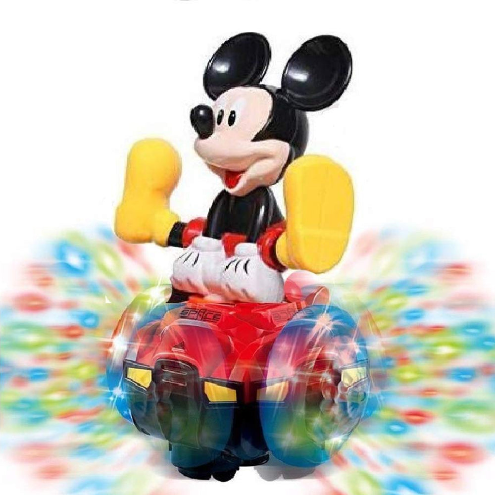 (Net) Musical Spinning Mickey Mouse Toy with Lights and Bump & Go Action
