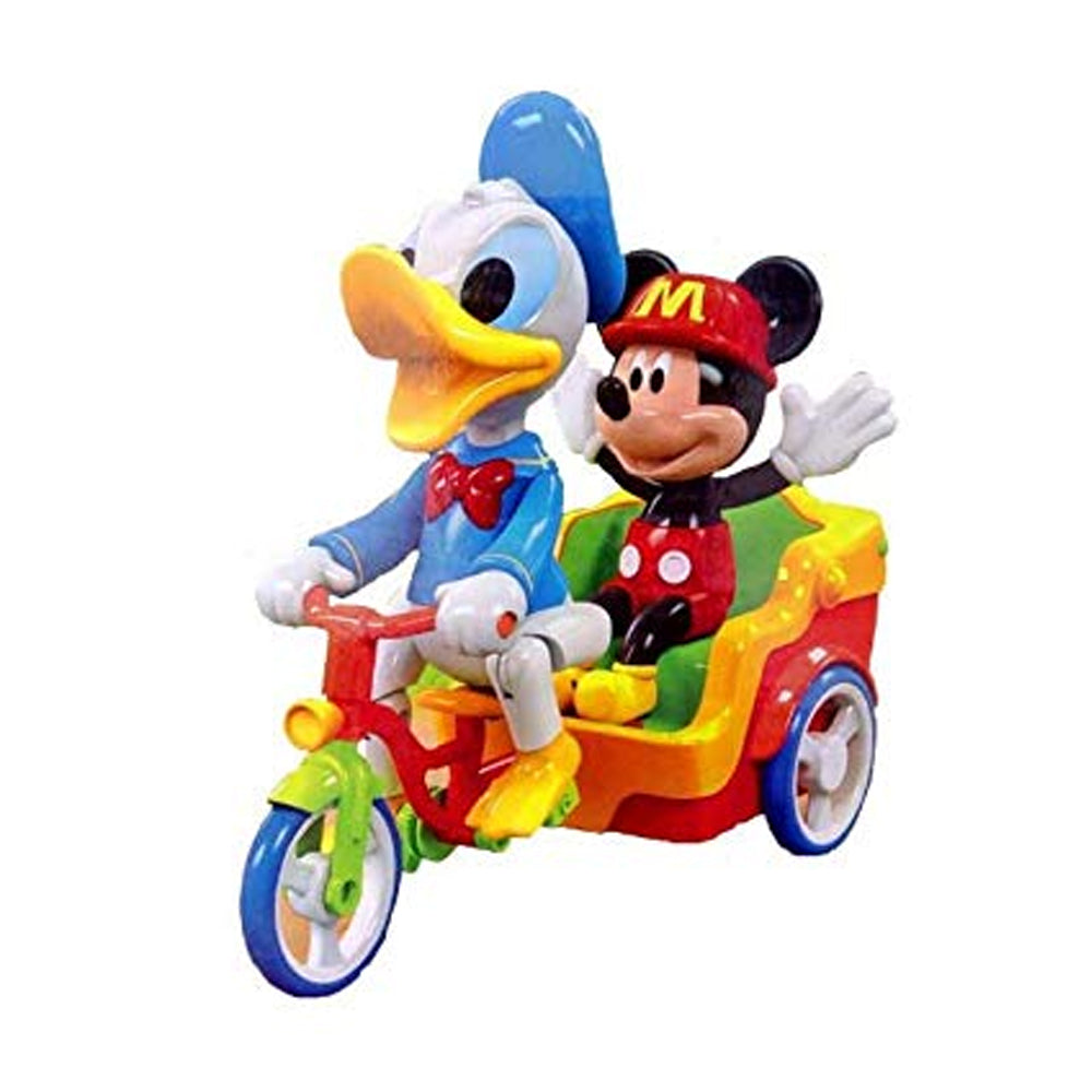 (Net) Mickey and Donald Duck Electric Tricycle Toy - Multi-Color Gift for Kids